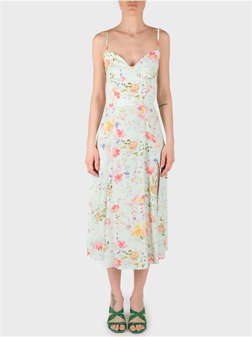 Crêpe Midi Dress with Thin Straps and Shaped Bust MAR DE MARGARITAS | MMABW01166TMFI0025VE59